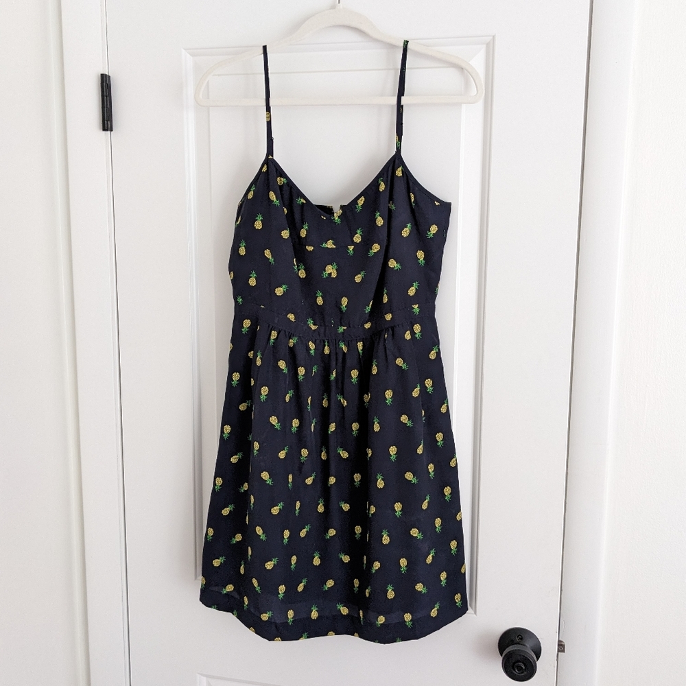 J.Crew Factory Pineapple Mini Dress